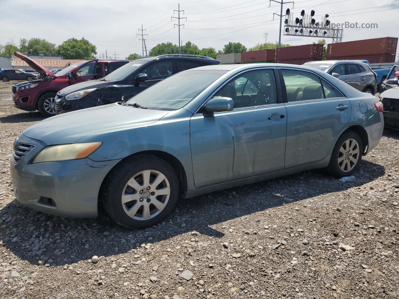 2007 Toyota Camry Ce Синий vin: 4T1BE46K27U563978