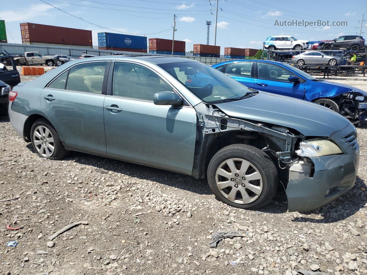 2007 Toyota Camry Ce Синий vin: 4T1BE46K27U563978