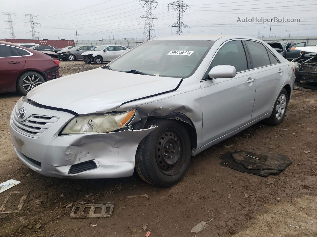 2007 Toyota Camry Ce Silver vin: 4T1BE46K27U590209