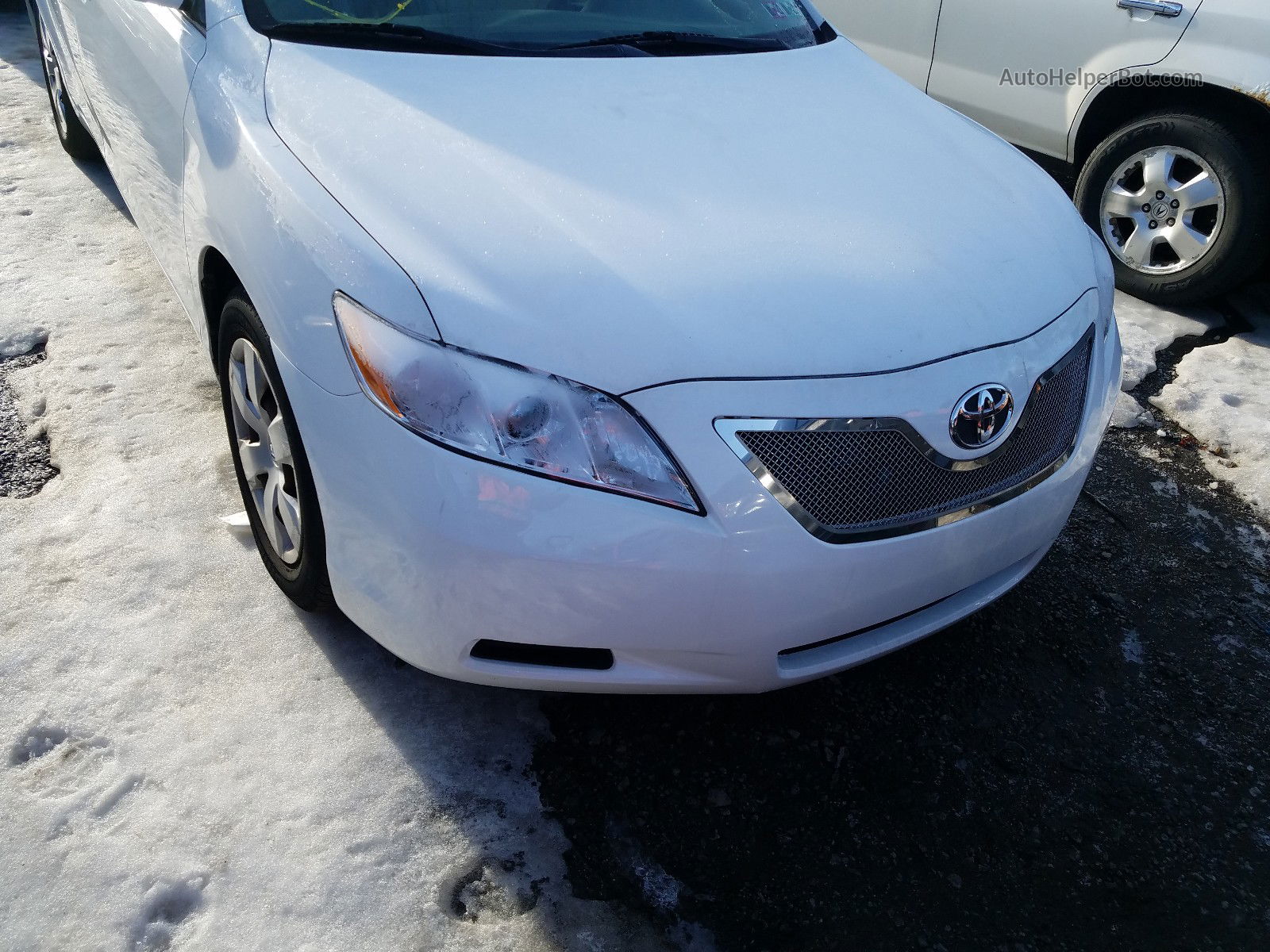 2007 Toyota Camry Ce White vin: 4T1BE46K27U620776