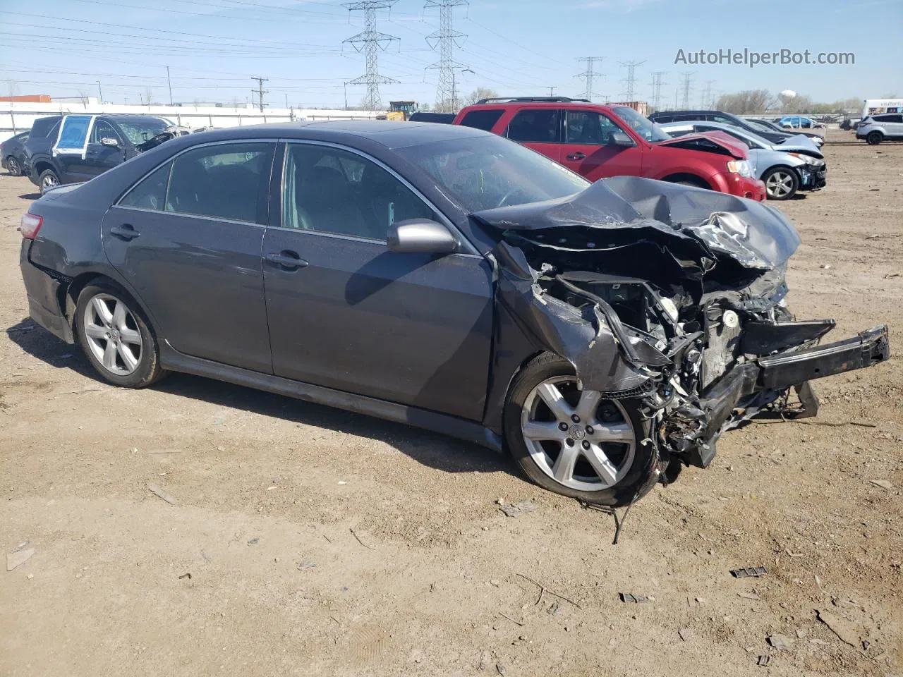 2007 Toyota Camry Ce Gray vin: 4T1BE46K27U721932