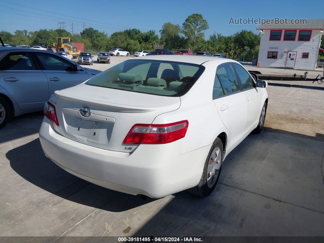 2007 Toyota Camry Le Белый vin: 4T1BE46K37U615635