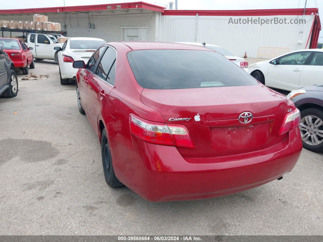 2009 Toyota Camry Le Красный vin: 4T1BE46K39U316942