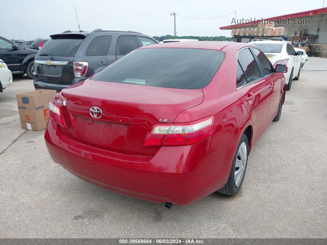 2009 Toyota Camry Le Красный vin: 4T1BE46K39U316942