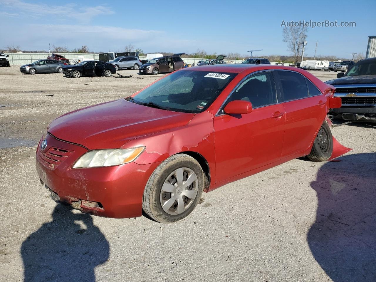 2009 Toyota Camry Base Red vin: 4T1BE46K39U406012