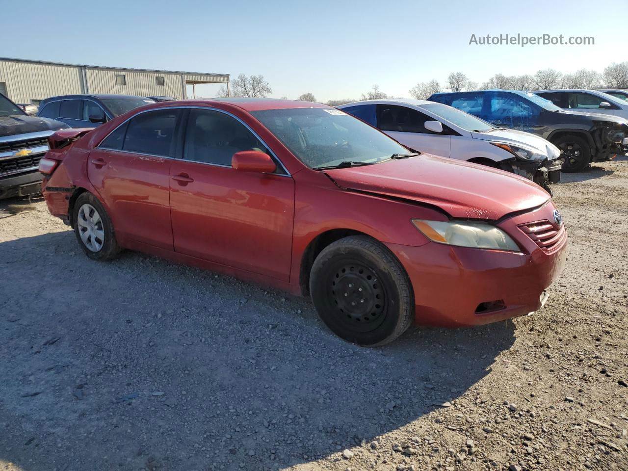 2009 Toyota Camry Base Красный vin: 4T1BE46K39U406012