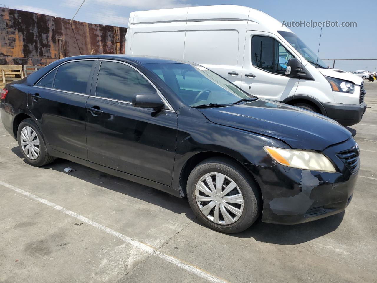 2007 Toyota Camry Ce Black vin: 4T1BE46K47U029185