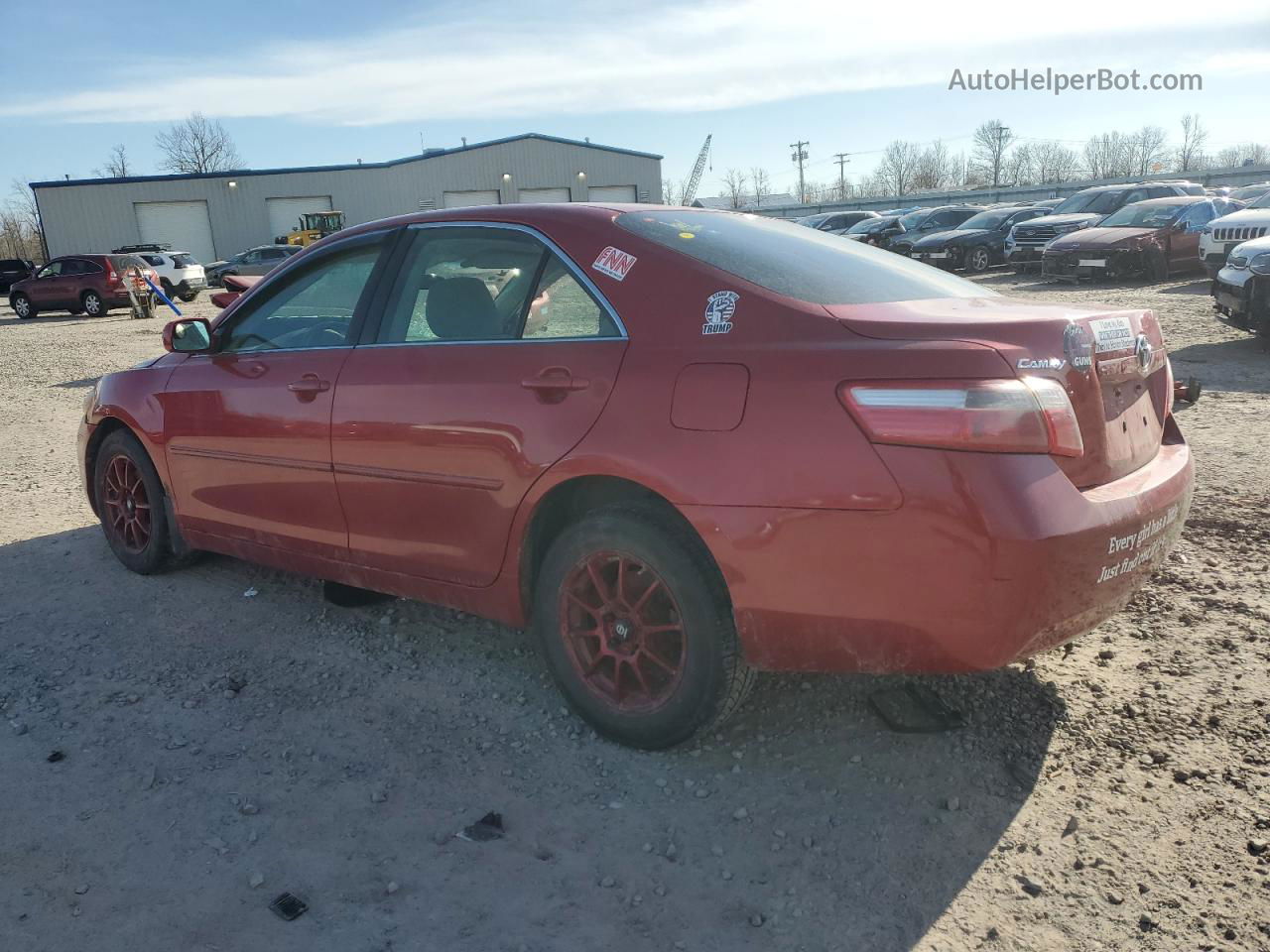 2007 Toyota Camry Ce Красный vin: 4T1BE46K47U163355