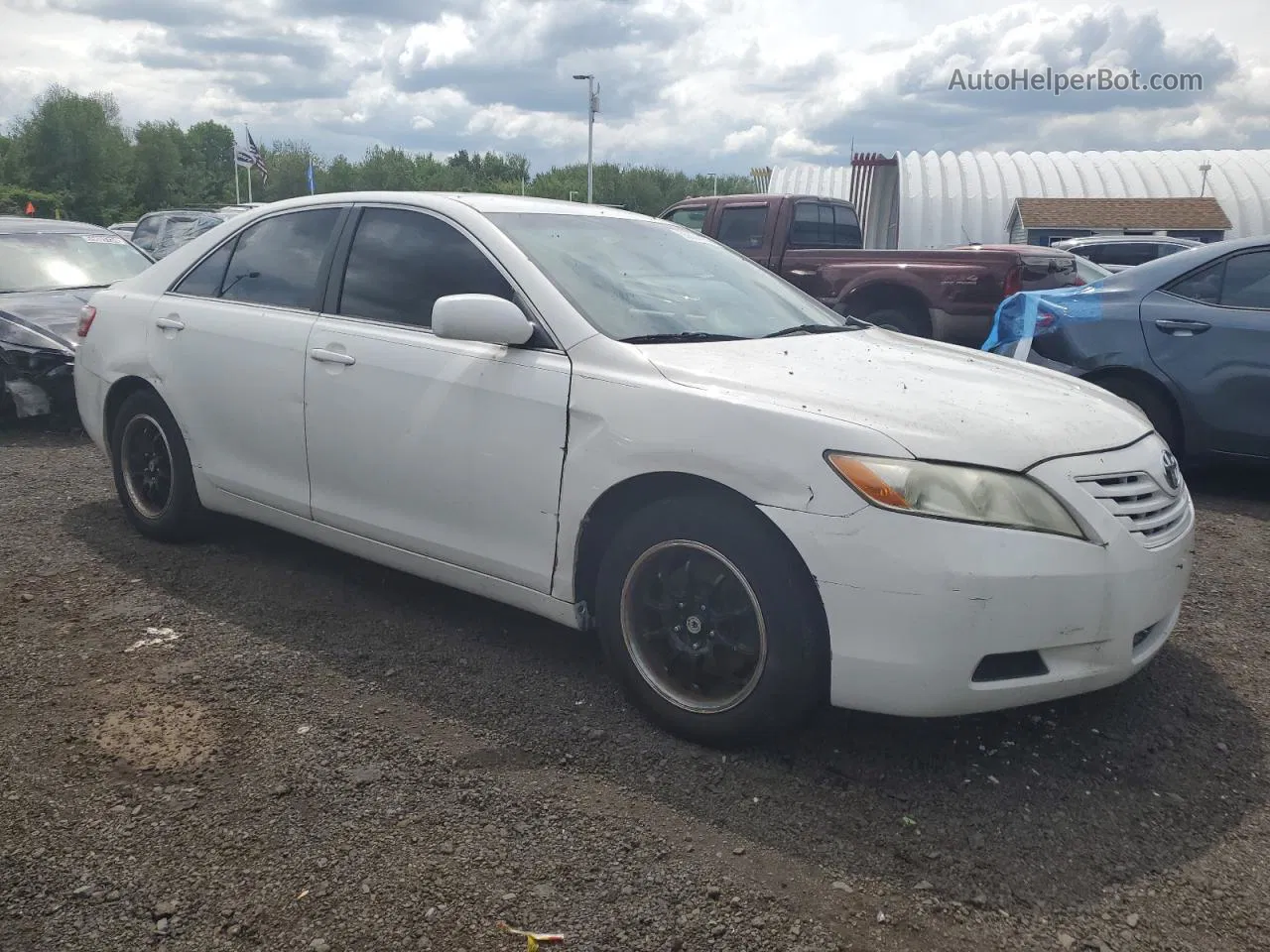 2007 Toyota Camry Ce White vin: 4T1BE46K47U514992