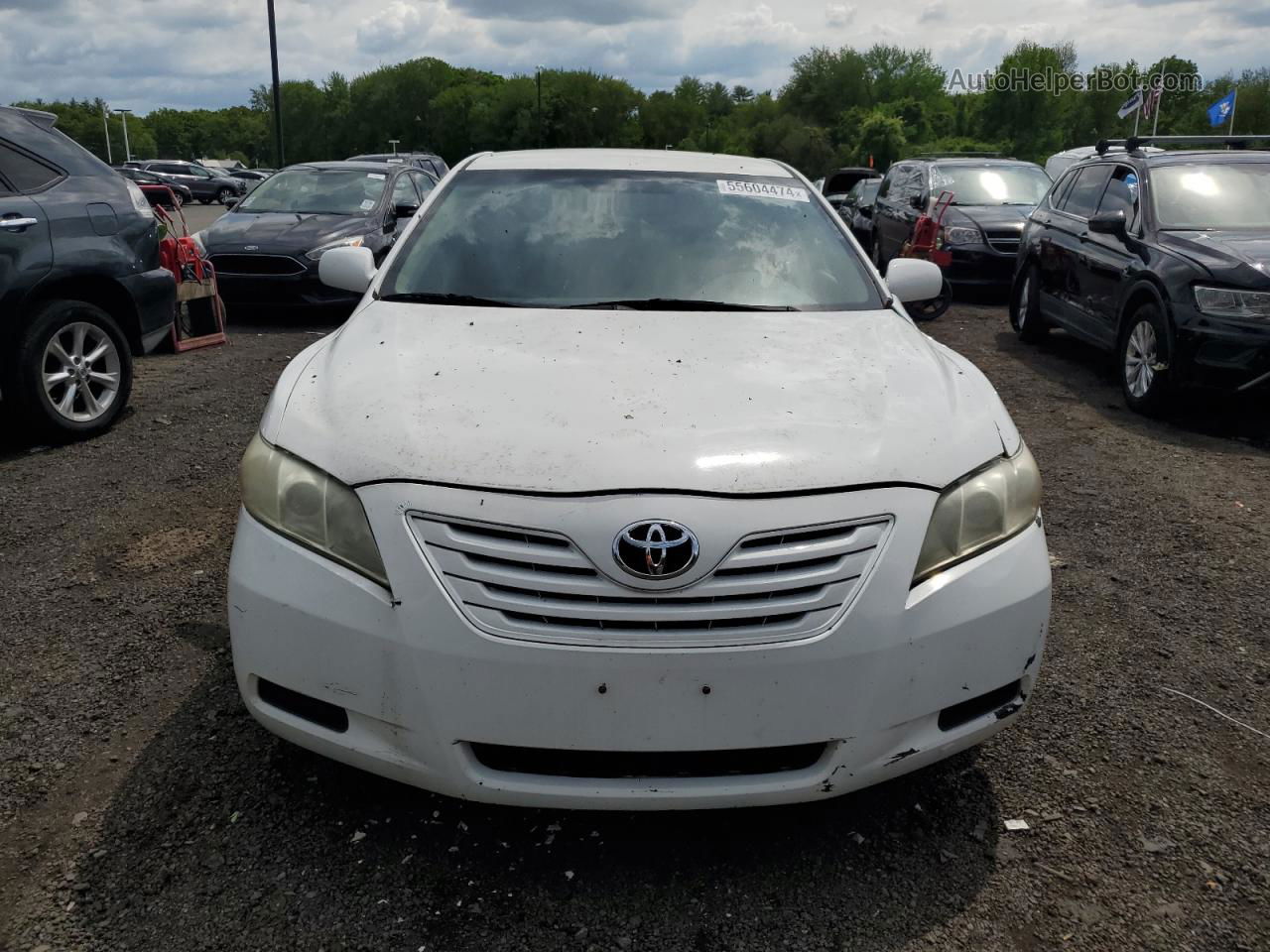 2007 Toyota Camry Ce White vin: 4T1BE46K47U514992