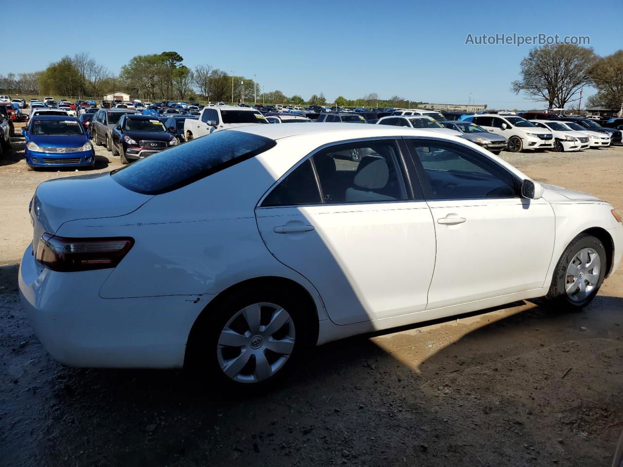 2007 Toyota Camry Ce White vin: 4T1BE46K47U678937