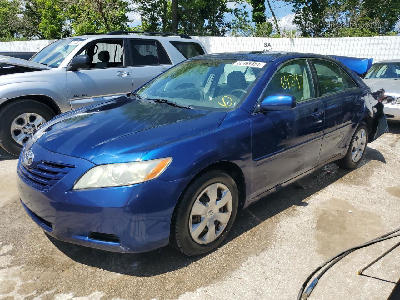 2007 Toyota Camry Ce Blue vin: 4T1BE46K57U063605