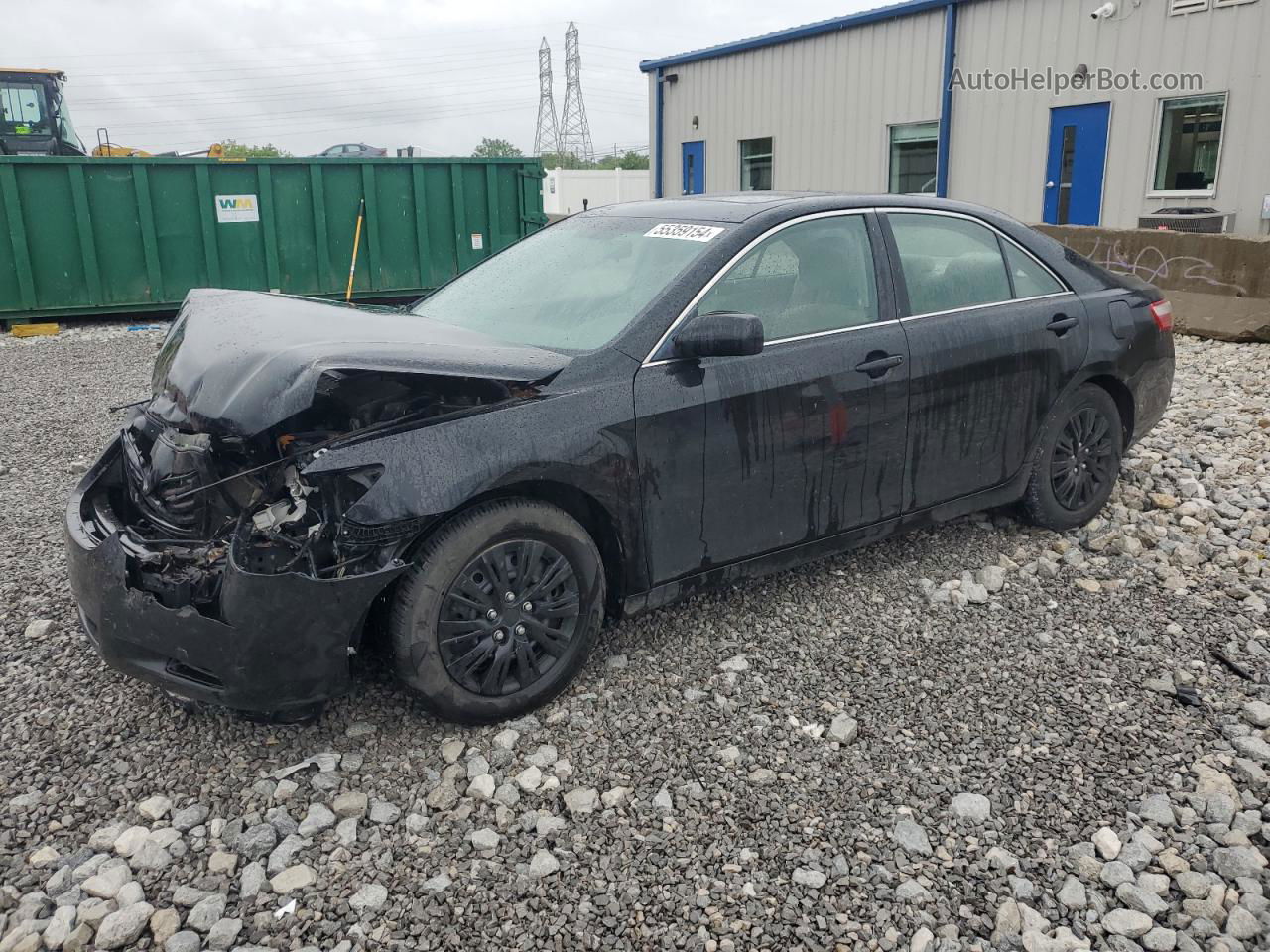 2007 Toyota Camry Ce Black vin: 4T1BE46K57U711413