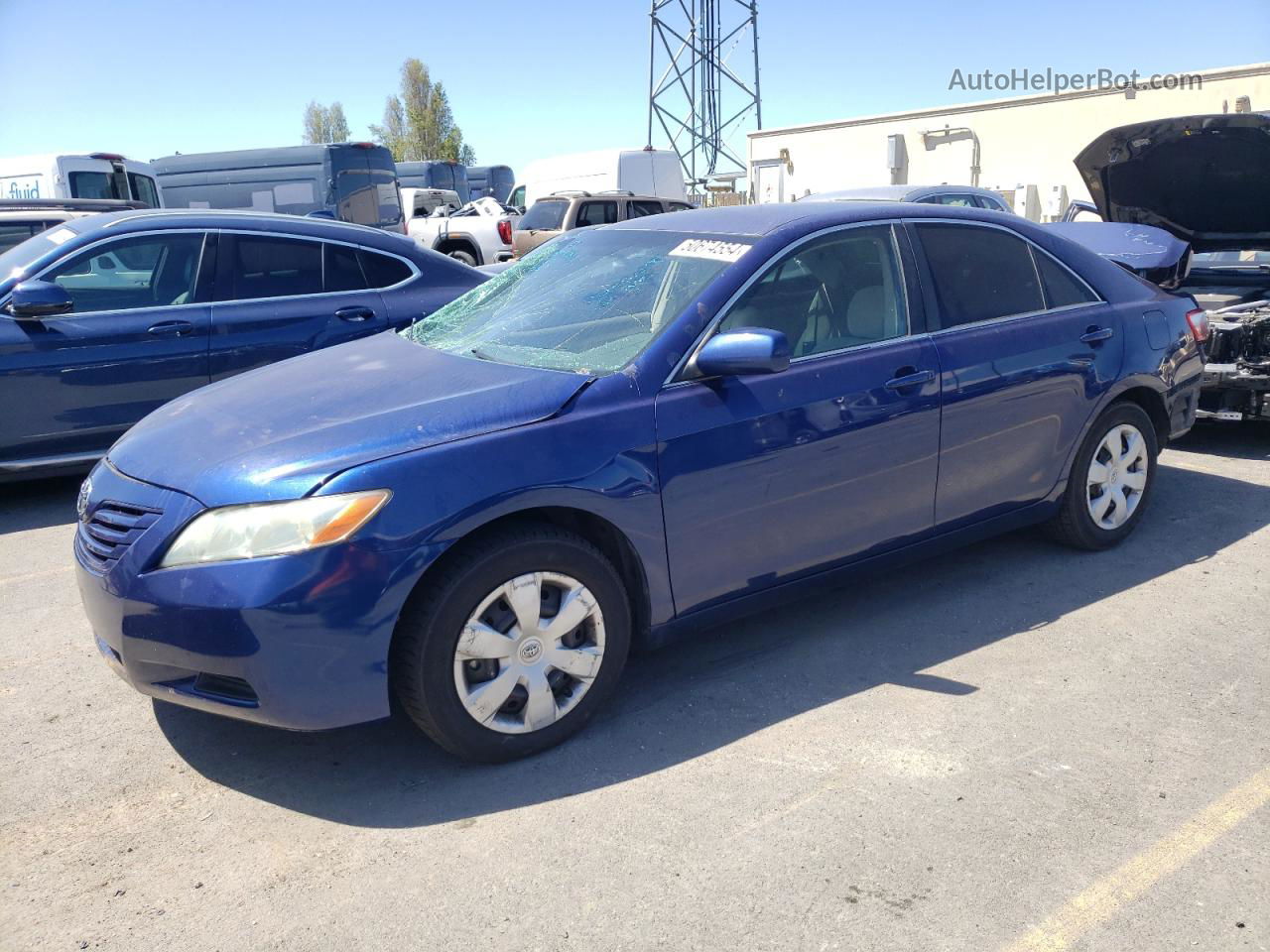 2008 Toyota Camry Ce Blue vin: 4T1BE46K58U243667