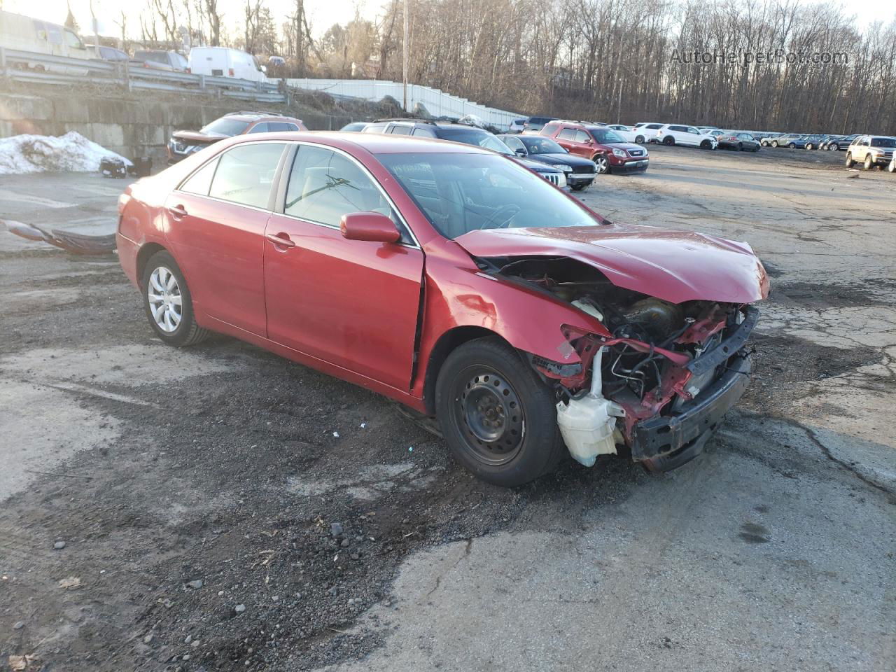 2009 Toyota Camry Base Red vin: 4T1BE46K59U396891