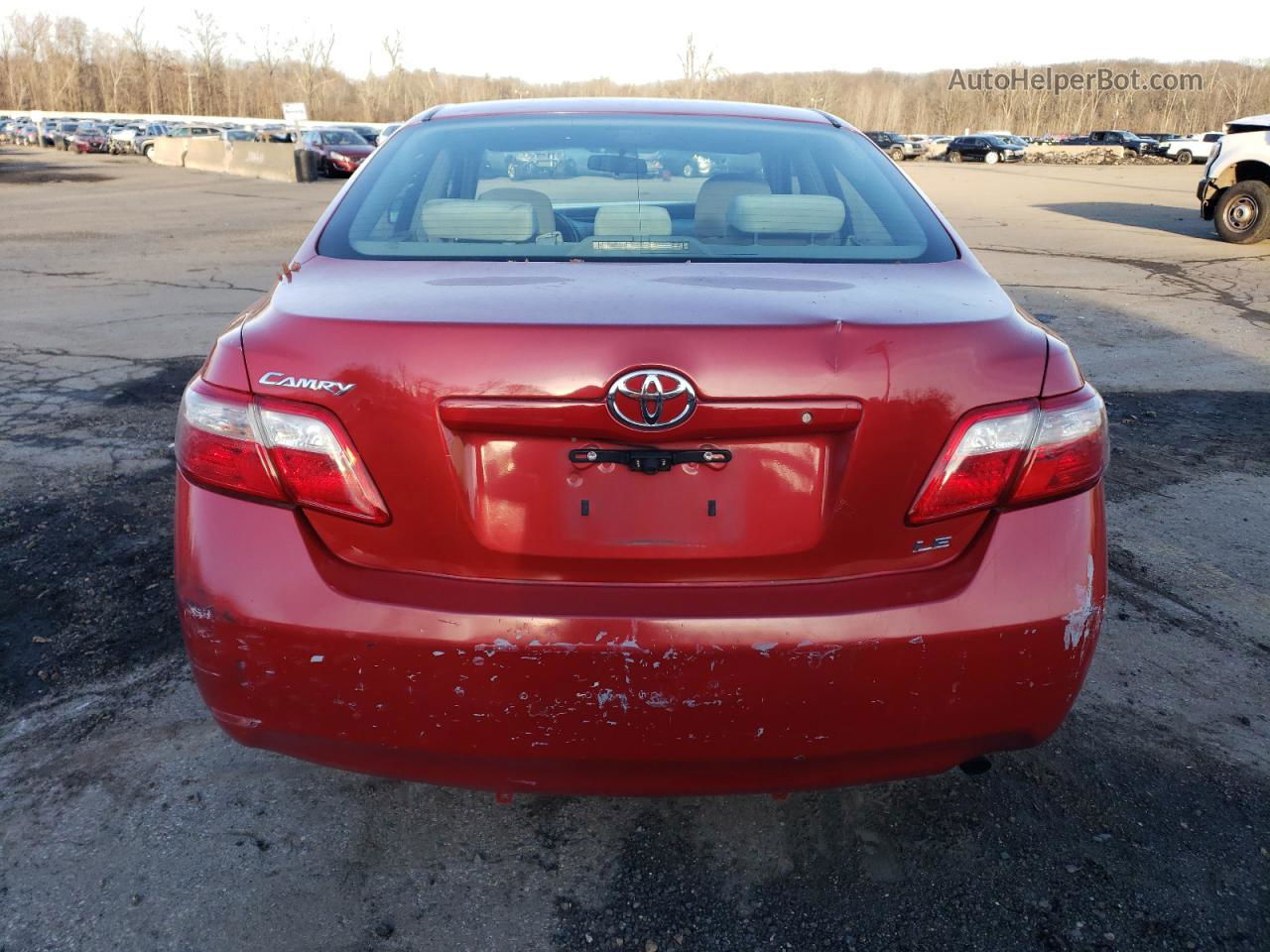 2009 Toyota Camry Base Red vin: 4T1BE46K59U396891