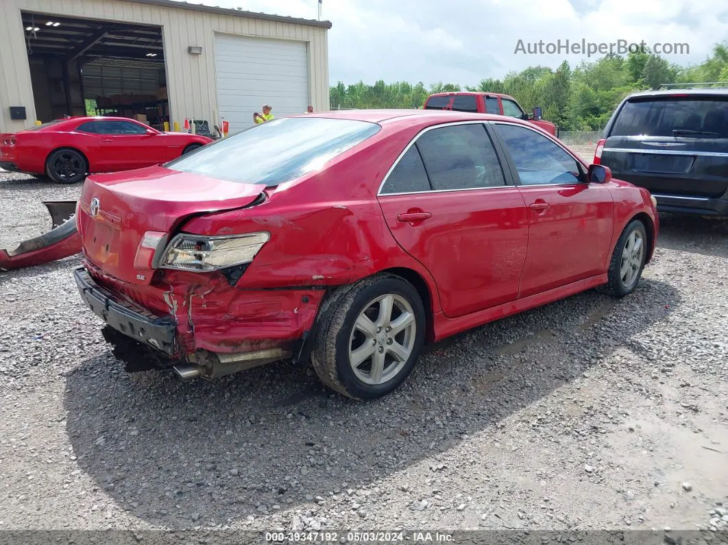 2007 Toyota Camry Se Red vin: 4T1BE46K67U150557