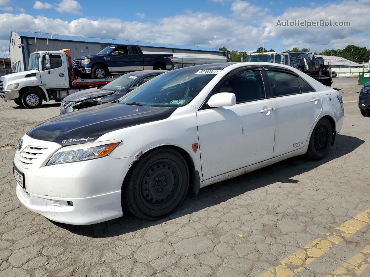 2008 Toyota Camry Ce Белый vin: 4T1BE46K68U765269