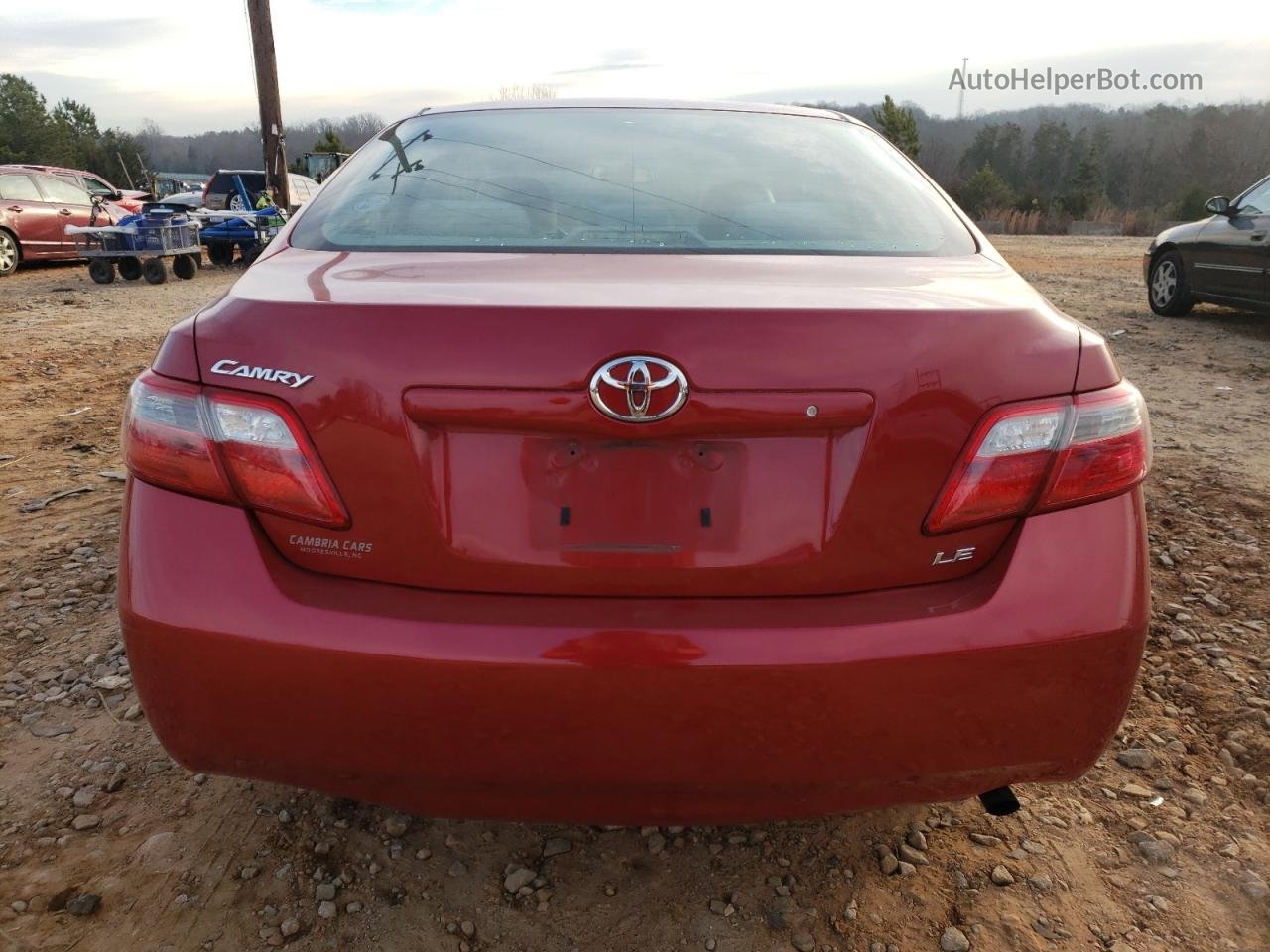 2009 Toyota Camry Base Red vin: 4T1BE46K69U343388