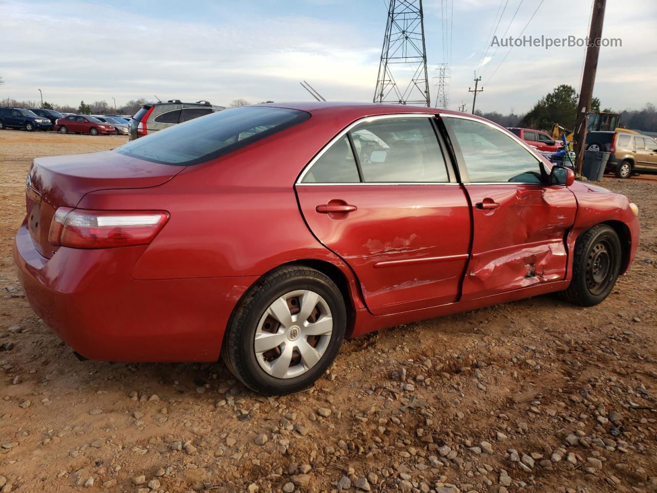 2009 Toyota Camry Base Red vin: 4T1BE46K69U343388