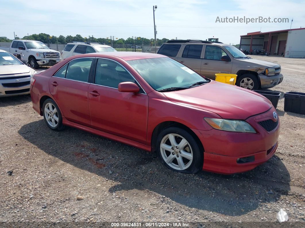 2009 Toyota Camry Se Red vin: 4T1BE46K69U413813