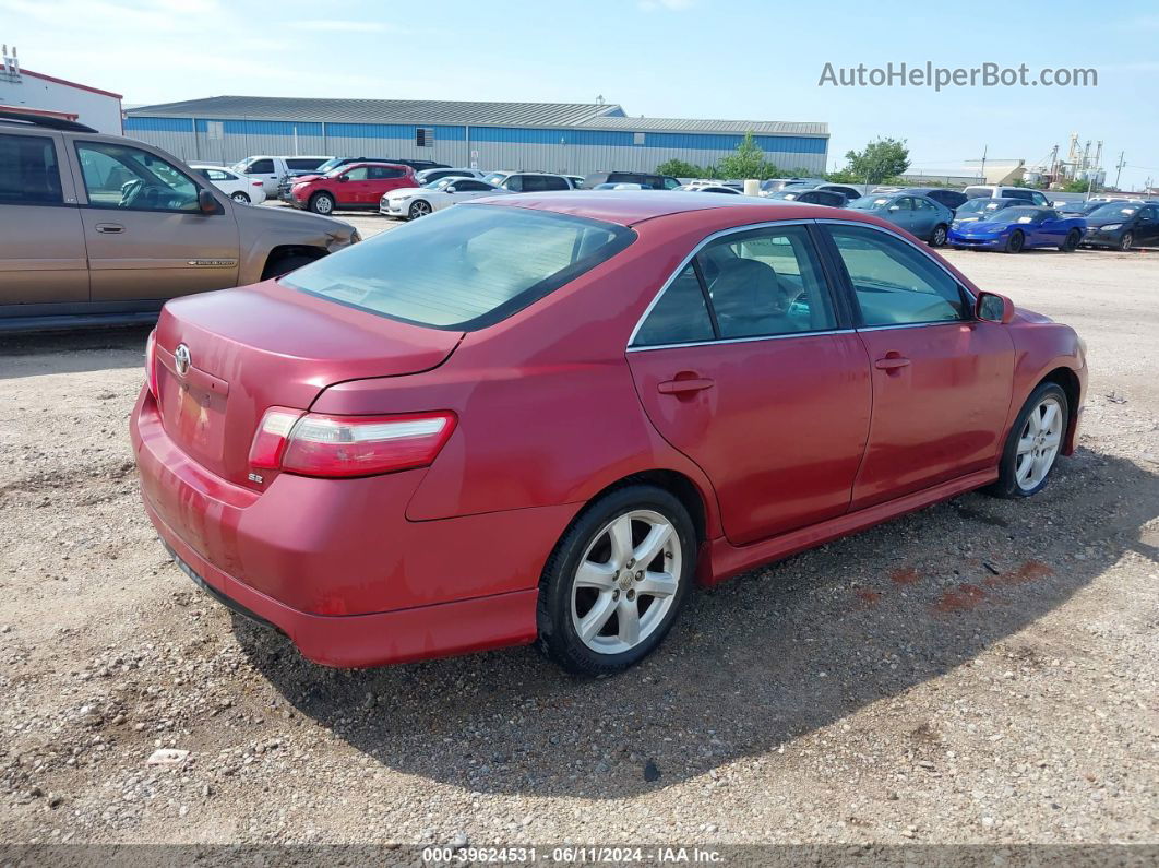 2009 Toyota Camry Se Red vin: 4T1BE46K69U413813