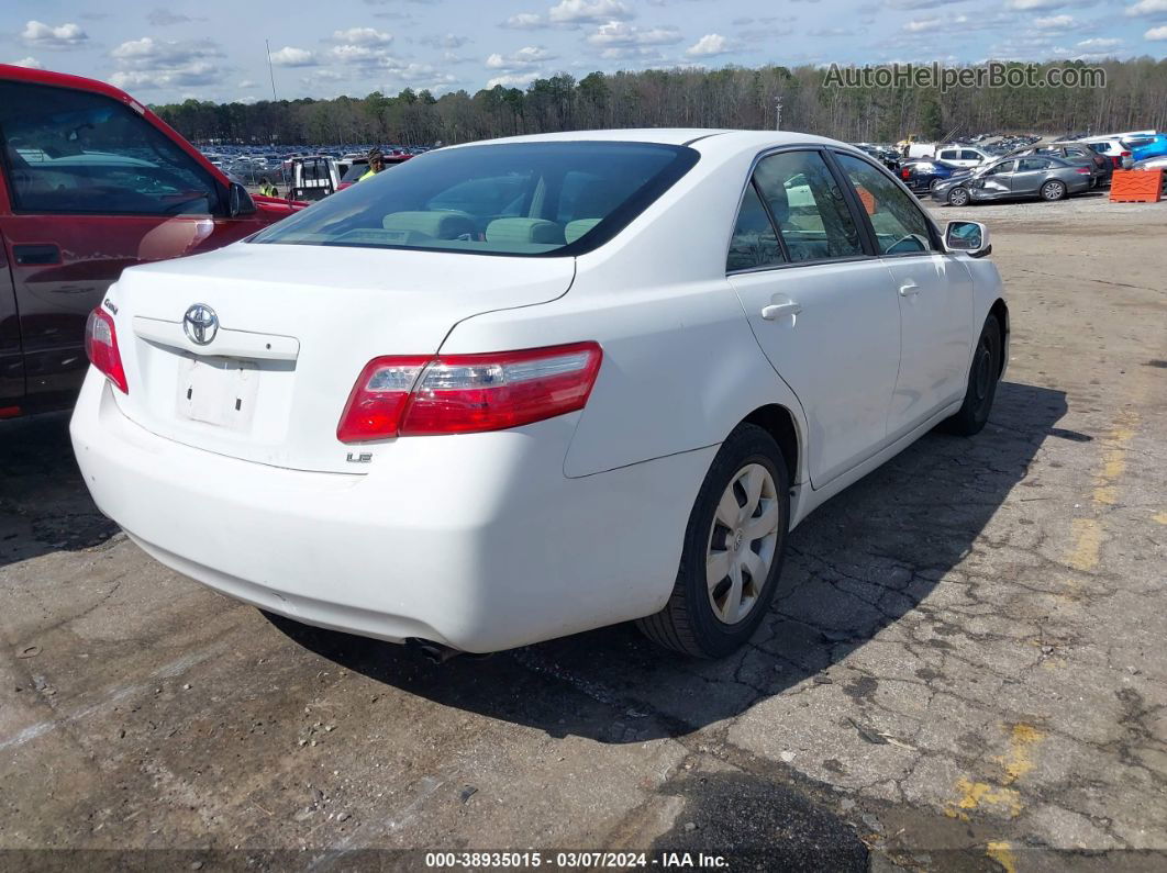 2009 Toyota Camry Le White vin: 4T1BE46K69U912076