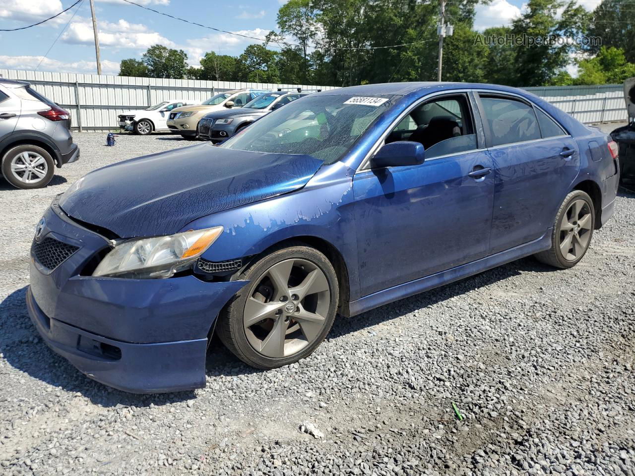 2007 Toyota Camry Ce Blue vin: 4T1BE46K77U183664