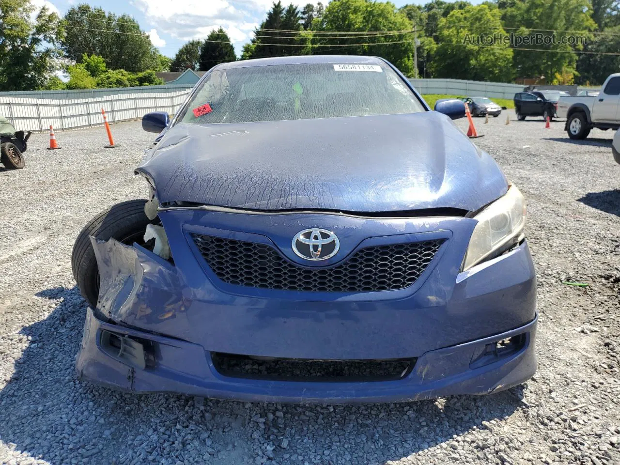 2007 Toyota Camry Ce Blue vin: 4T1BE46K77U183664