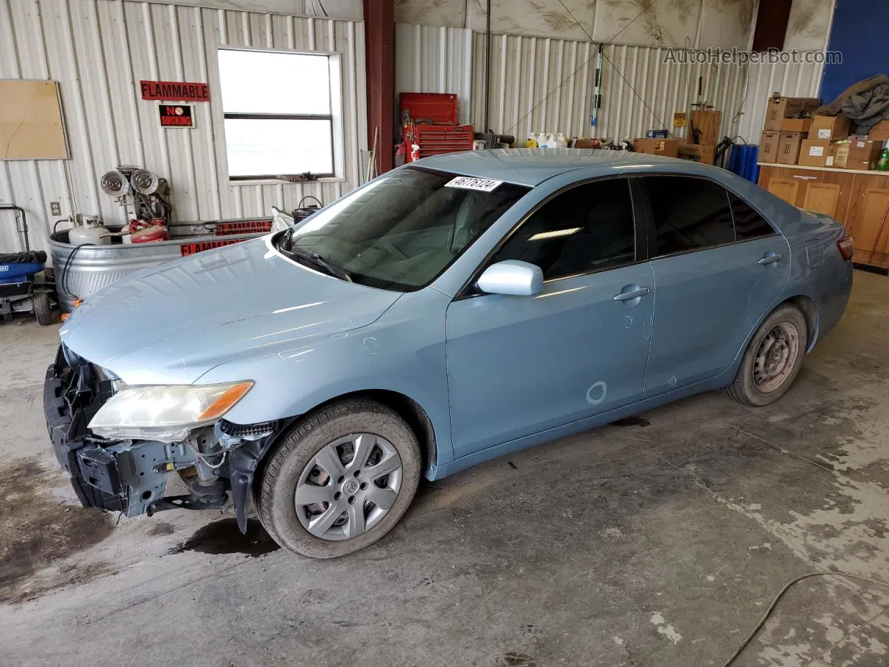 2007 Toyota Camry Ce Blue vin: 4T1BE46K77U616402