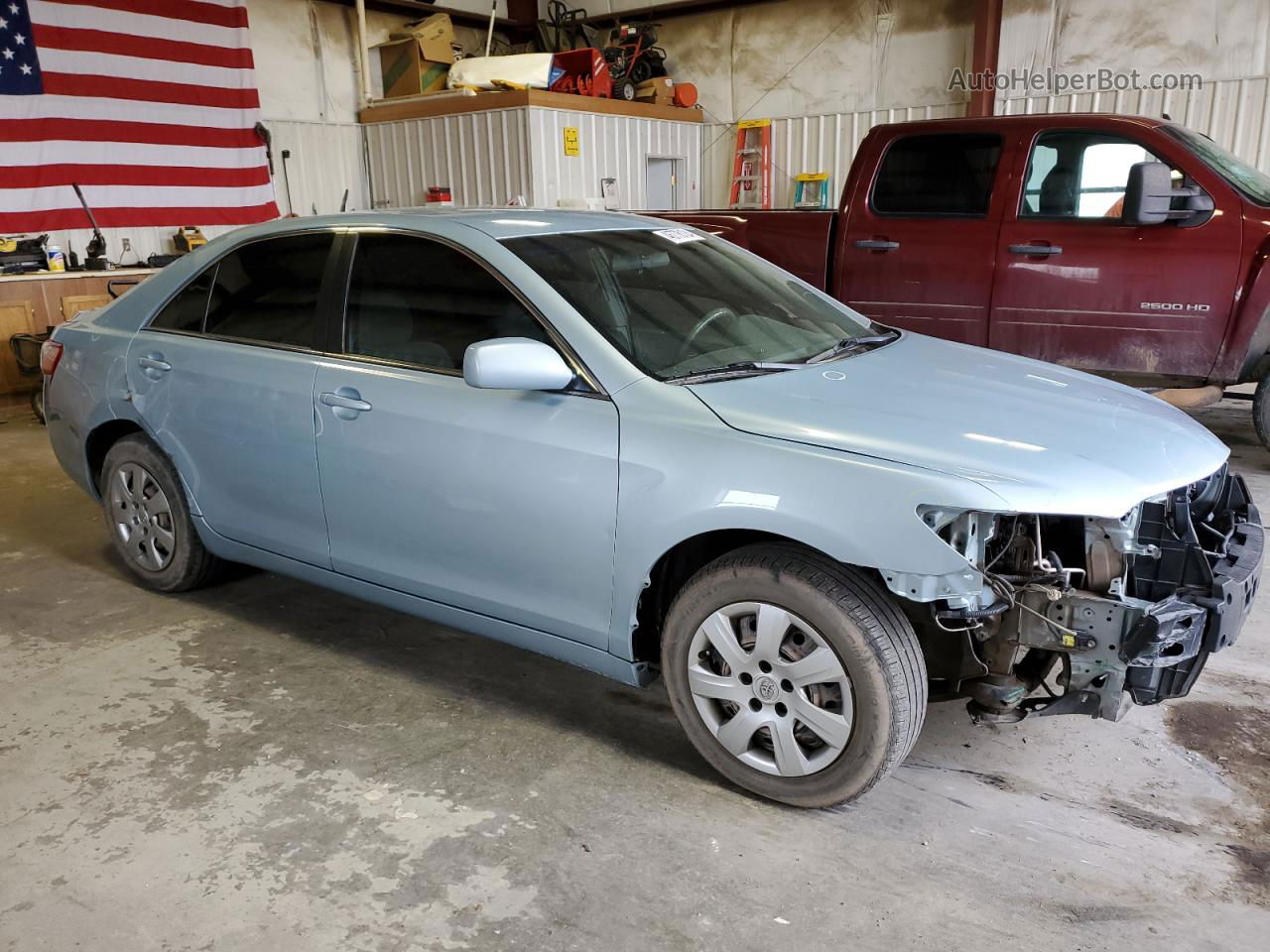 2007 Toyota Camry Ce Blue vin: 4T1BE46K77U616402