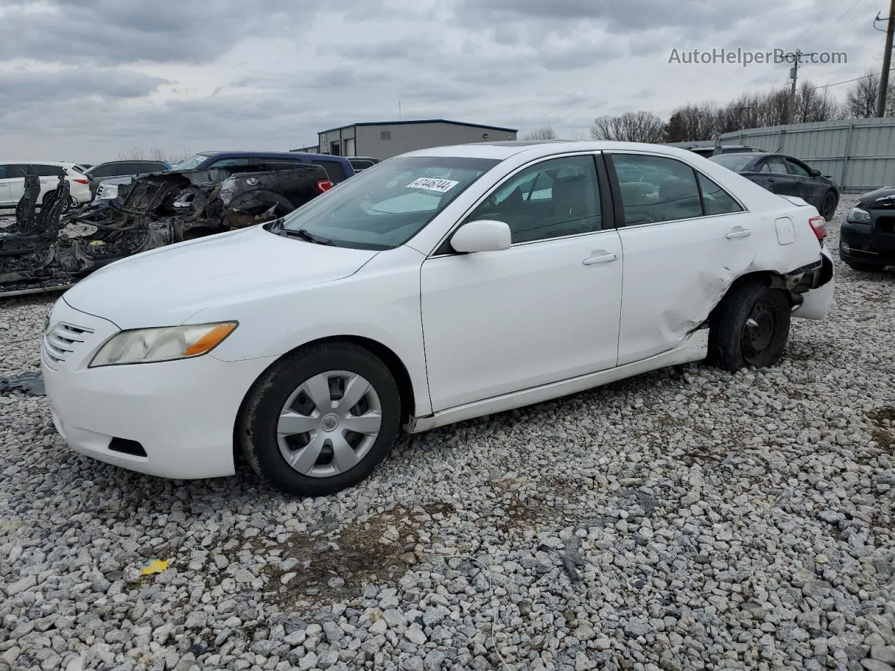 2008 Toyota Camry Ce White vin: 4T1BE46K78U787152