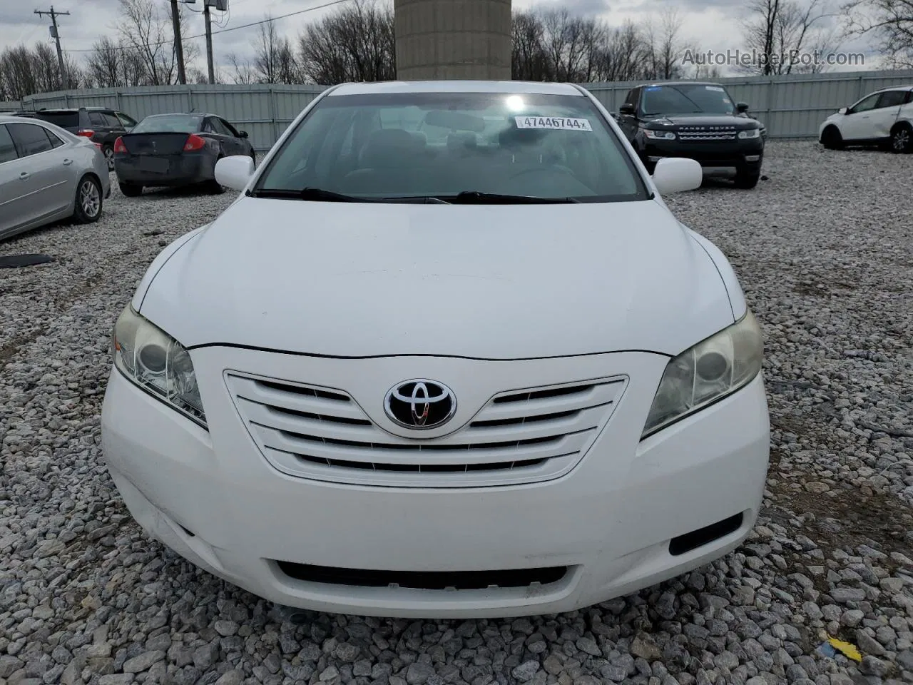 2008 Toyota Camry Ce White vin: 4T1BE46K78U787152