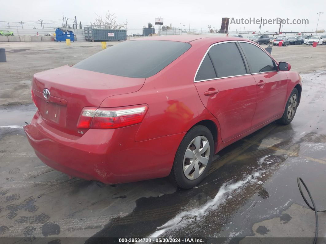 2007 Toyota Camry Le Red vin: 4T1BE46K87U108407