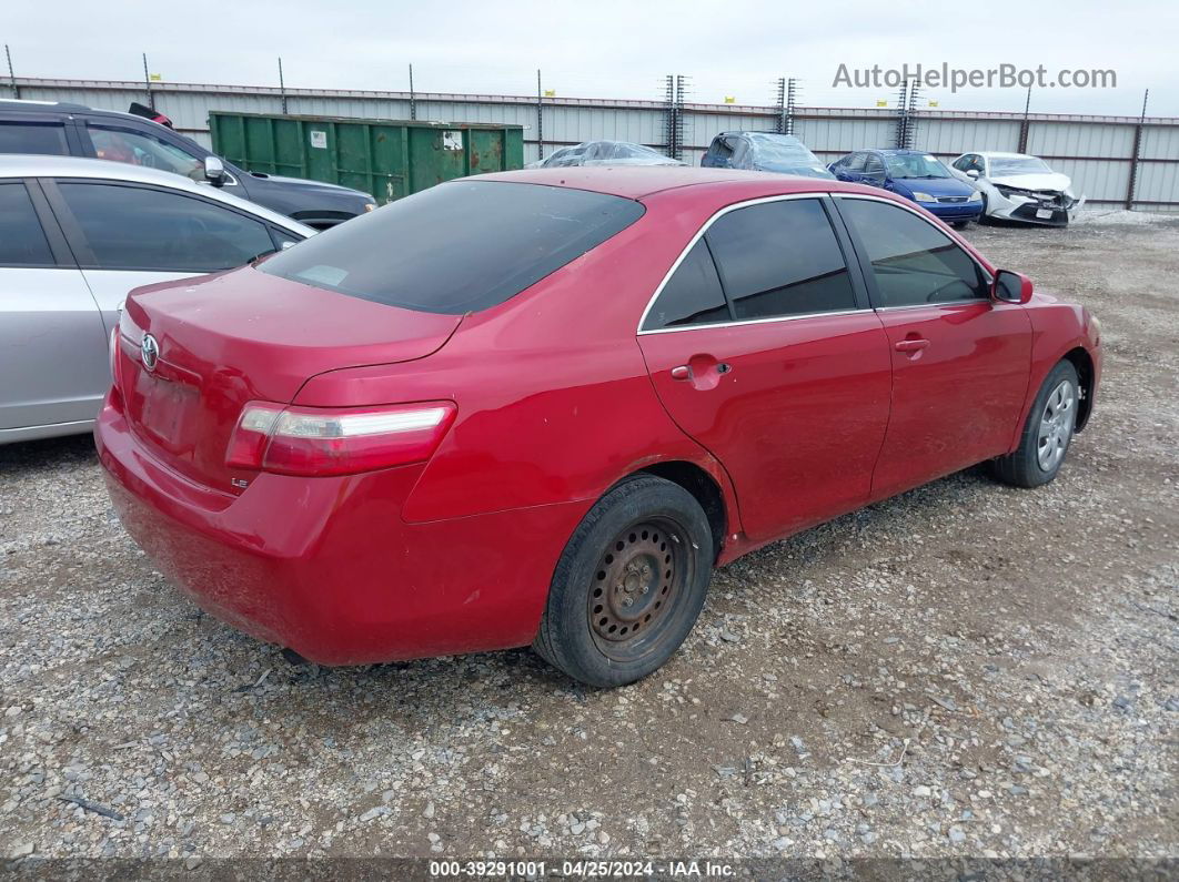 2009 Toyota Camry Le Red vin: 4T1BE46K89U300624