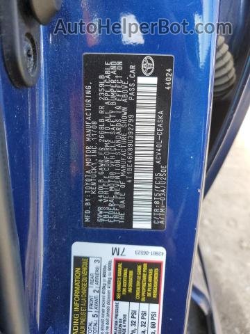 2009 Toyota Camry Base Blue vin: 4T1BE46K89U392799