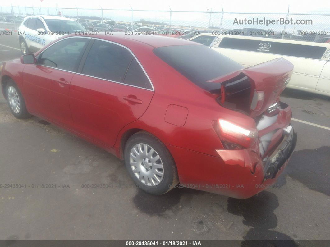 2007 Toyota Camry Le Красный vin: 4T1BE46K97U028419