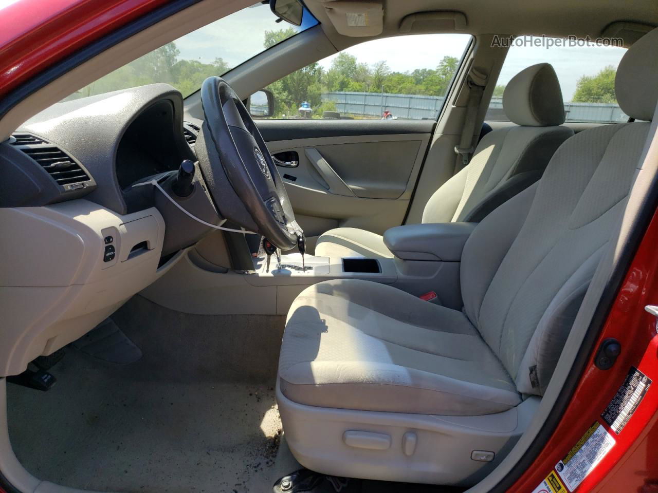 2007 Toyota Camry Ce Red vin: 4T1BE46K97U107444