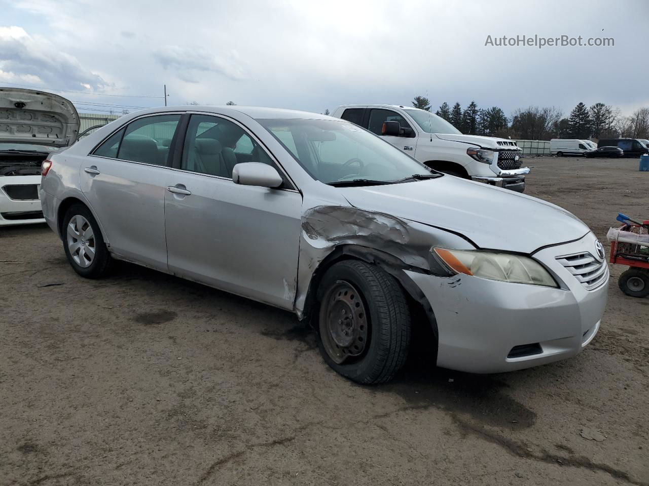 2008 Toyota Camry Ce Silver vin: 4T1BE46K98U195705