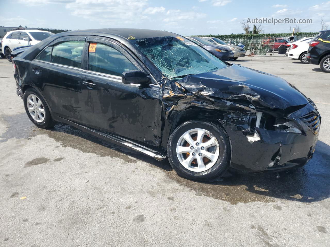 2008 Toyota Camry Ce Black vin: 4T1BE46K98U761586