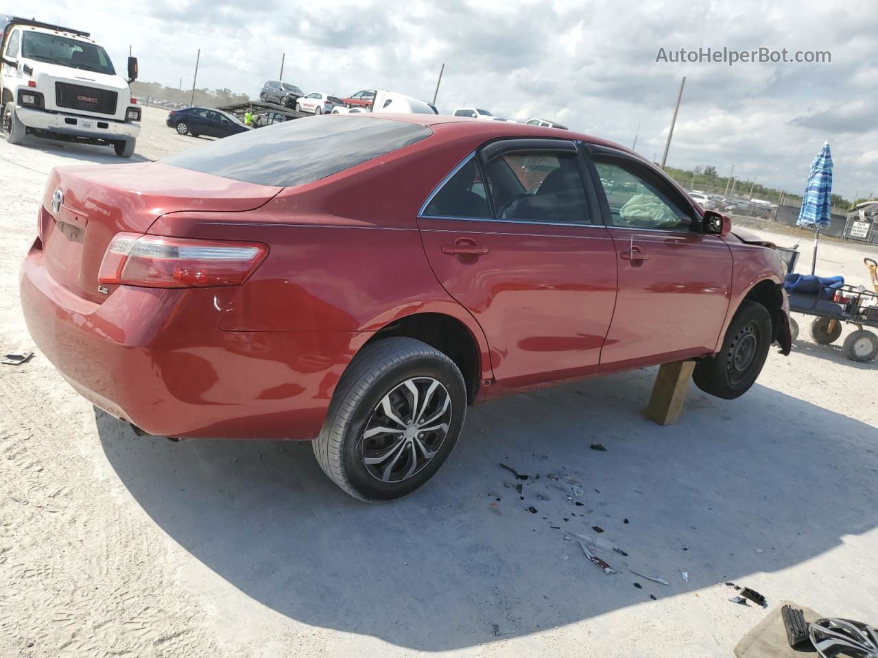 2009 Toyota Camry Base Red vin: 4T1BE46K99U280450