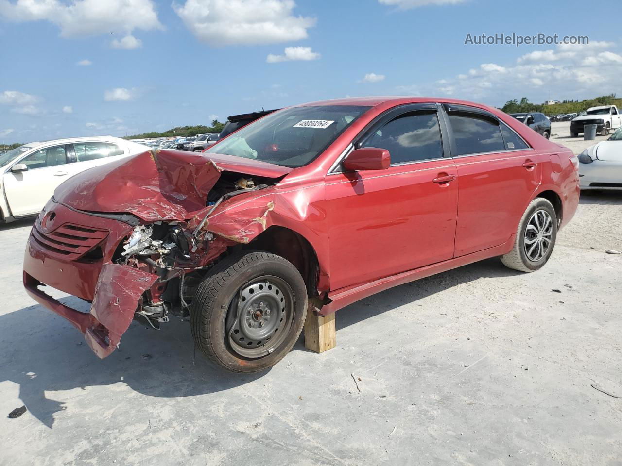 2009 Toyota Camry Base Red vin: 4T1BE46K99U280450