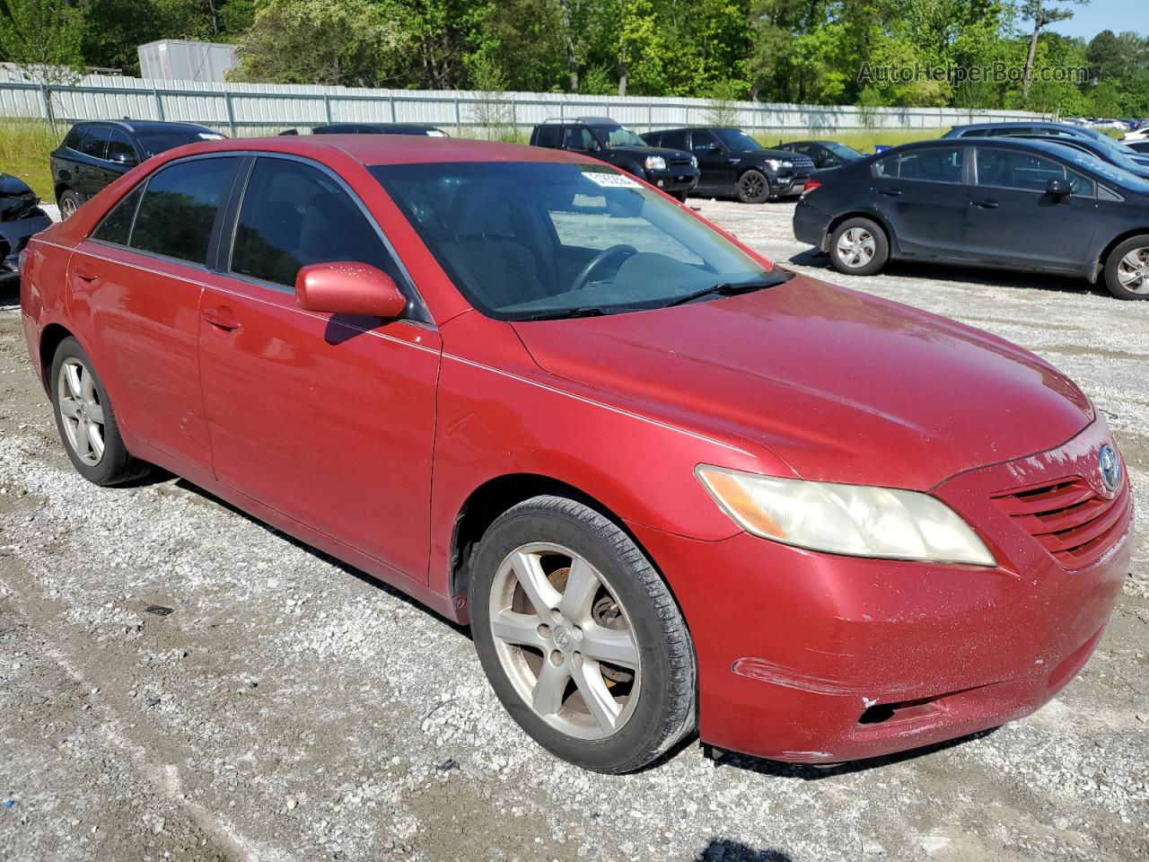 2007 Toyota Camry Ce Red vin: 4T1BE46KX7U159293