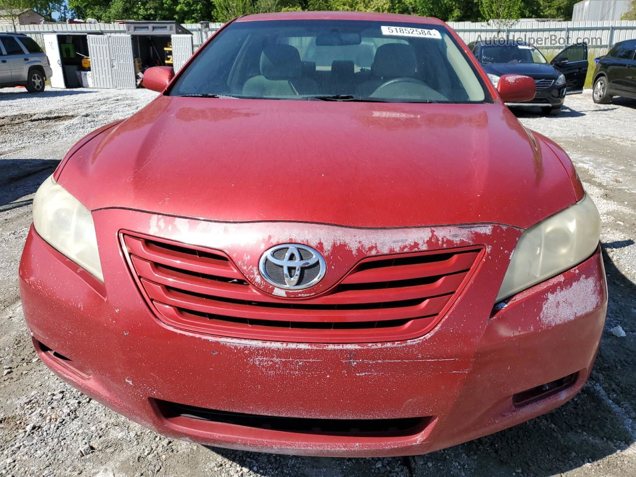 2007 Toyota Camry Ce Red vin: 4T1BE46KX7U159293