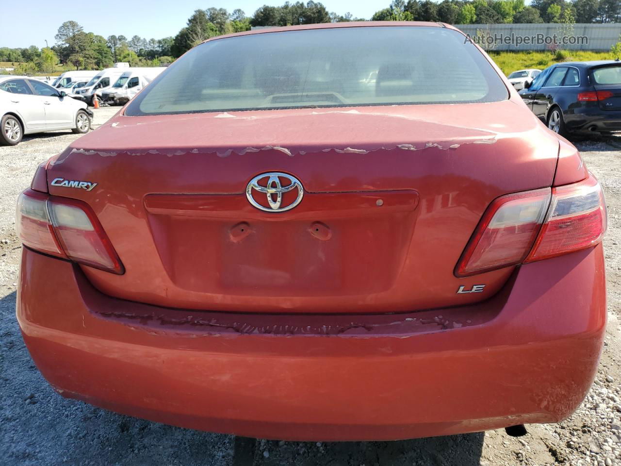 2007 Toyota Camry Ce Red vin: 4T1BE46KX7U159293