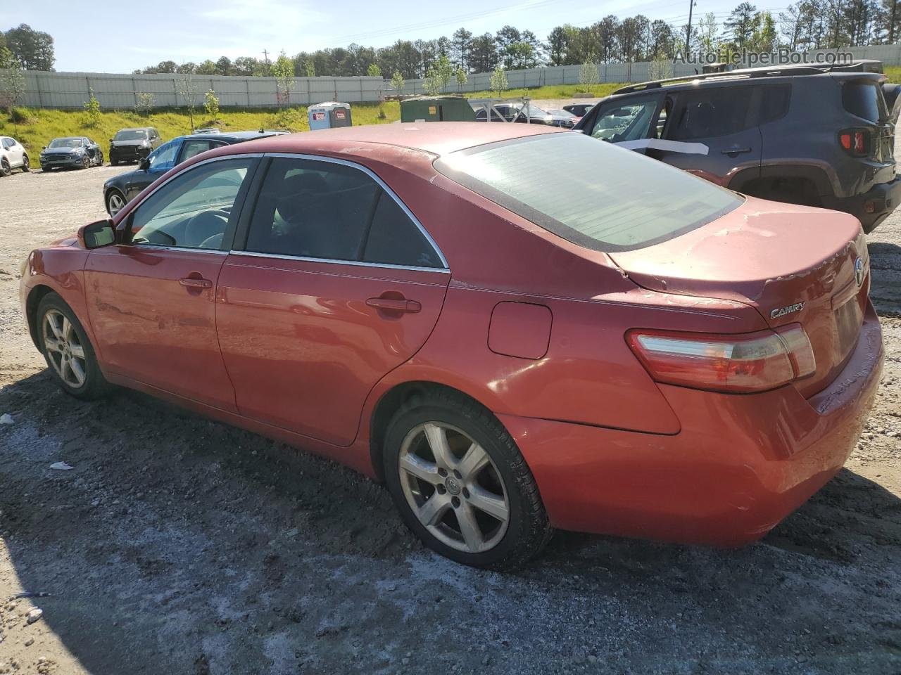 2007 Toyota Camry Ce Red vin: 4T1BE46KX7U159293