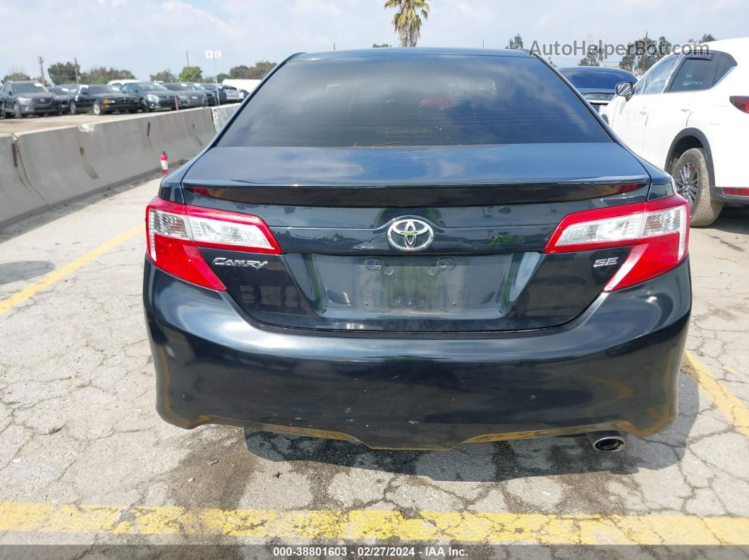 2012 Toyota Camry Se Black vin: 4T1BF1FK0CU069737