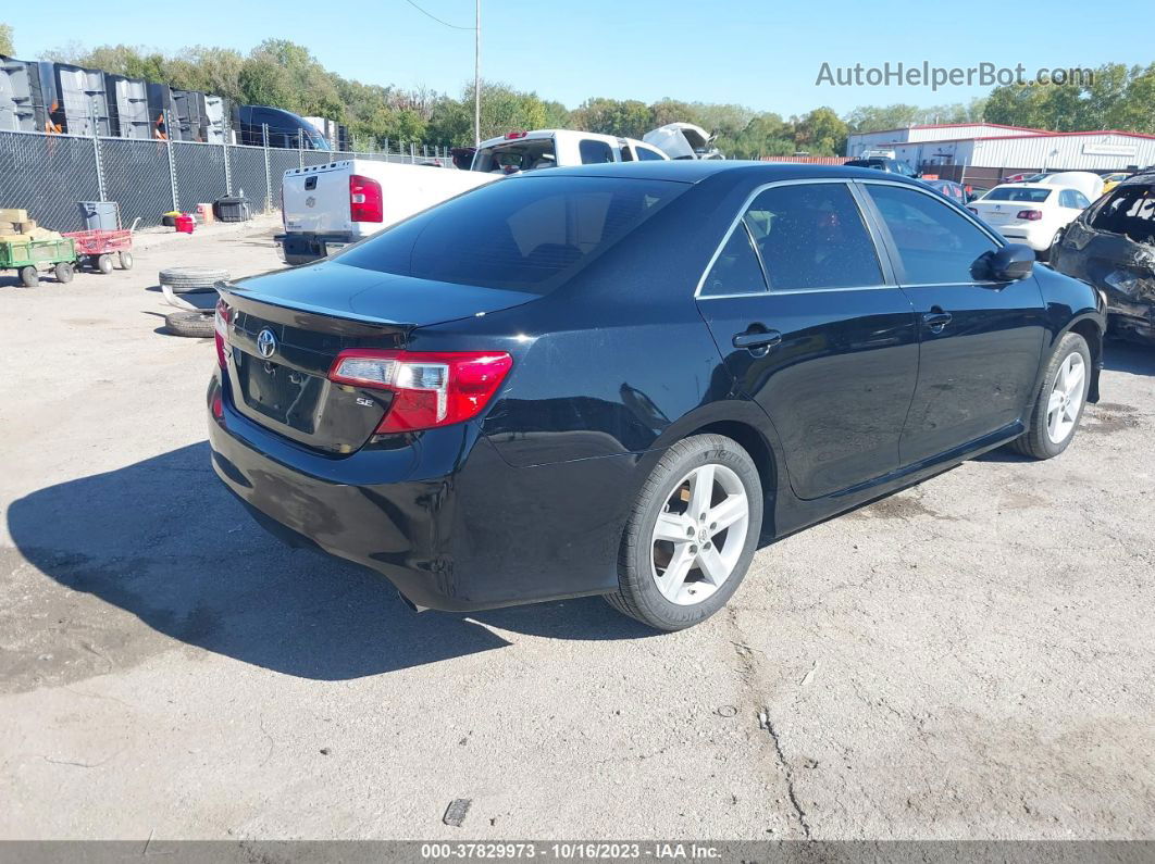 2012 Toyota Camry Se Black vin: 4T1BF1FK0CU103059