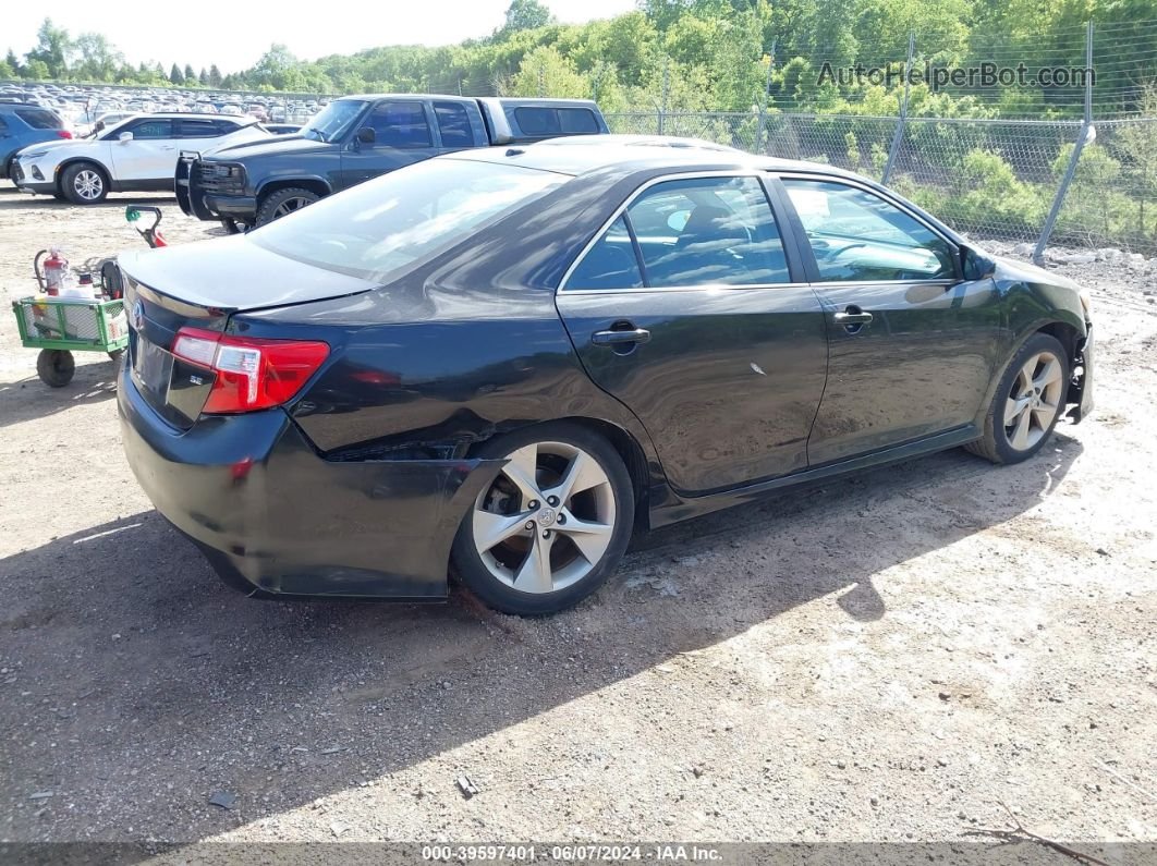 2012 Toyota Camry Se Limited Edition Black vin: 4T1BF1FK0CU159728