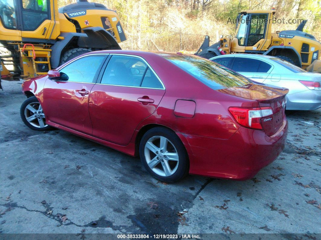 2012 Toyota Camry Se Red vin: 4T1BF1FK0CU528264